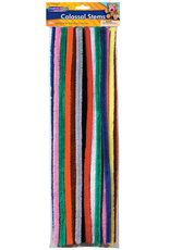 PIPE CLEANERS: COLOSSAL  15MM X 19.5" - ASSORTED COLORS  50 PACK