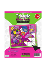 incento magic CHANUKAH TRIANGLE STICKER PUZZLE: PLAYING DREIDLE -FAMILY 6.5"X8"
