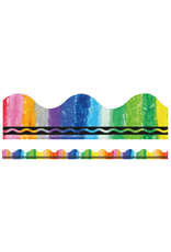 SCALLOPED BORDER CRAYOLA RAINBOW  - 2 3/4"X37'