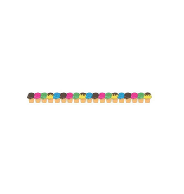 BORDER  -  ICE CREAM CONES  DIE-CUT  - 3"x36'