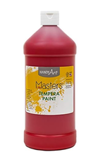LITTLE MASTERS TEMPERA PAINT 32 OZ RED