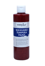 WASHABLE GLITTER PAINT RED 8OZ