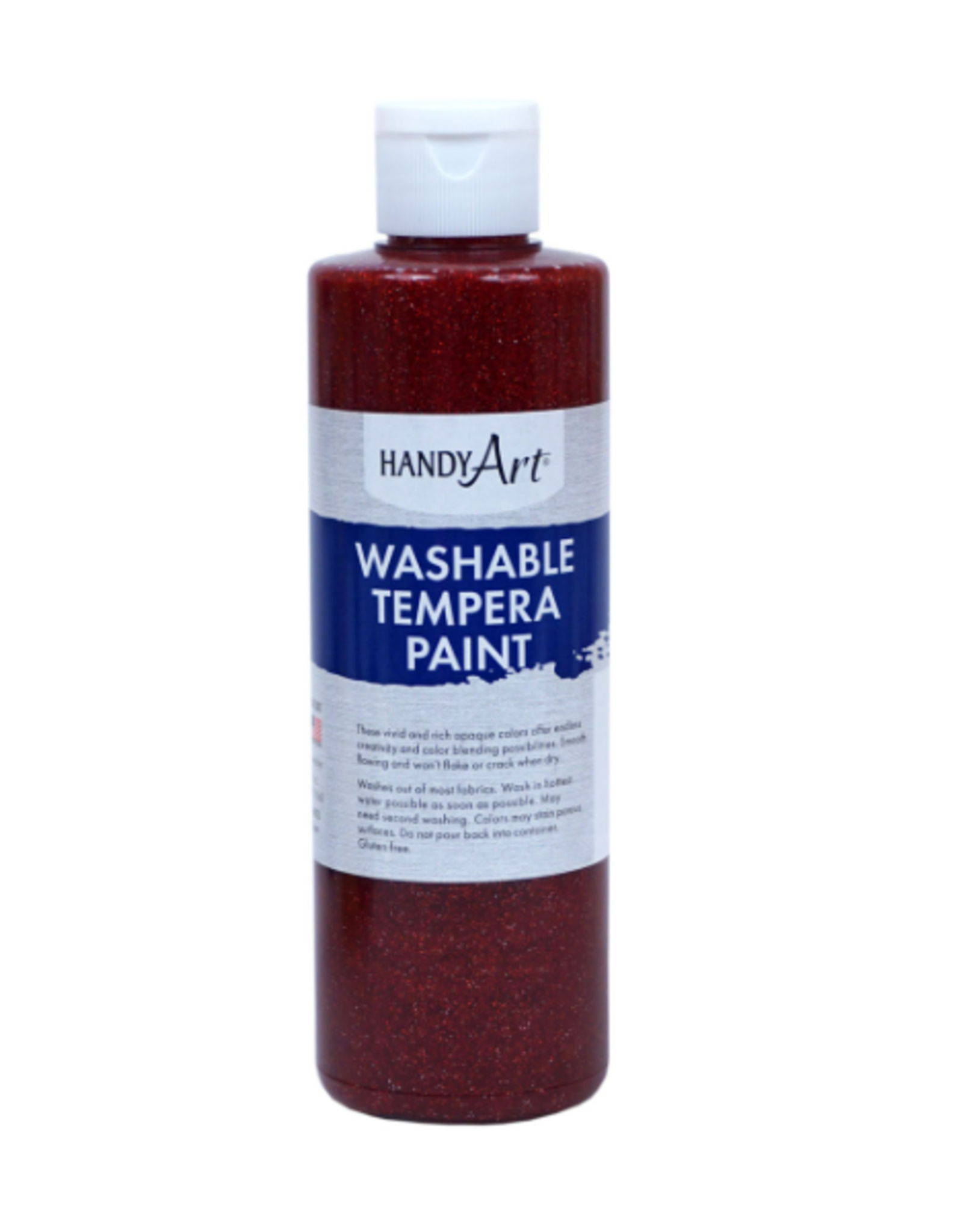WASHABLE GLITTER PAINT RED 8OZ