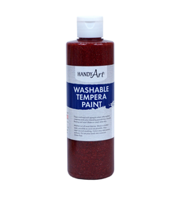 WASHABLE GLITTER PAINT RED 8OZ
