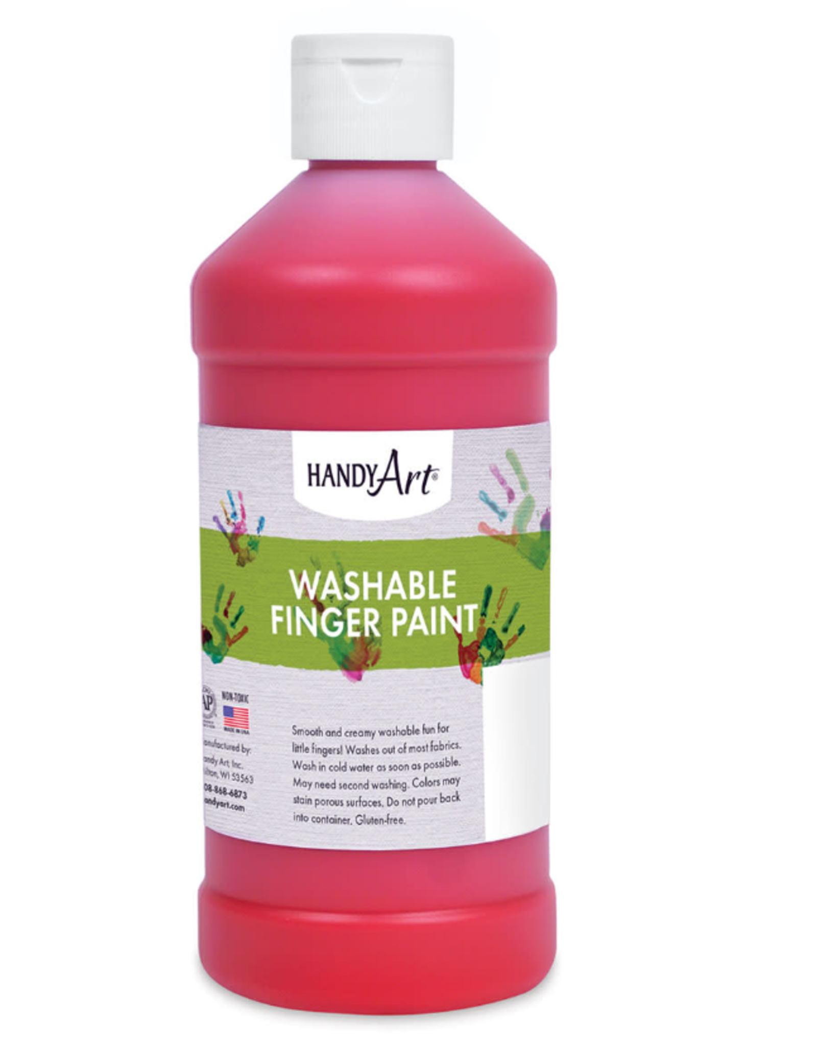 WASHABLE FINGER PAINT: RED 16OZ