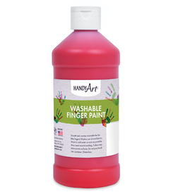 WASHABLE FINGER PAINT: RED 16OZ