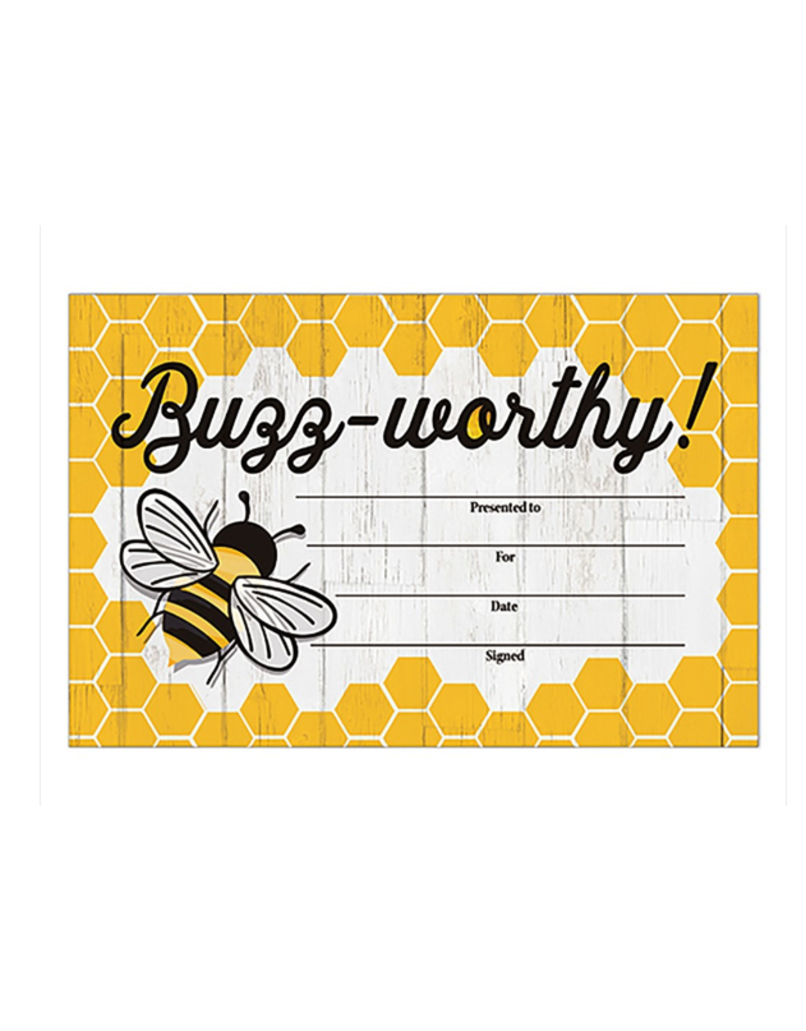 AWARD CERTIFICATE: BUZZ WORTHY 36 PACK