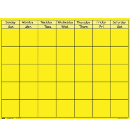 HORIZONTAL CALENDAR: YELLOW