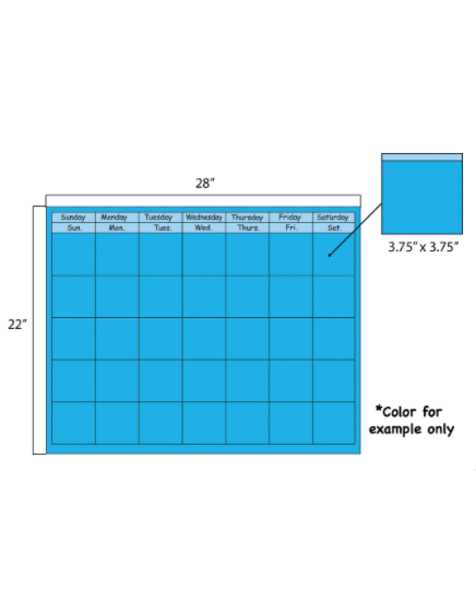 HORIZONTAL CALENDAR: YELLOW