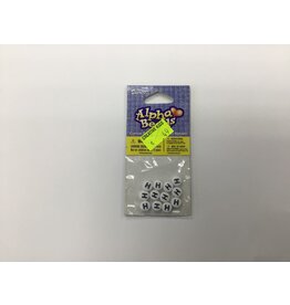 ALPHA BEADS LETTER H  12/PKG