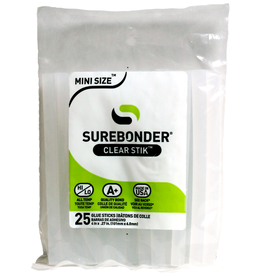 SUREBONDER HOT GLUE GUN STICKS:  MINI  4" ALL TEMP 25 PACK