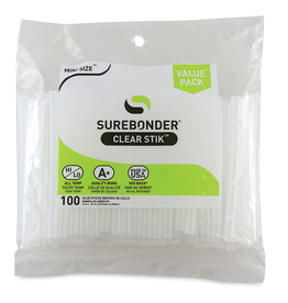 SUREBONDER HOT GLUE GUN  STICKS: MINI 4" ALL TEMP 100 PACK