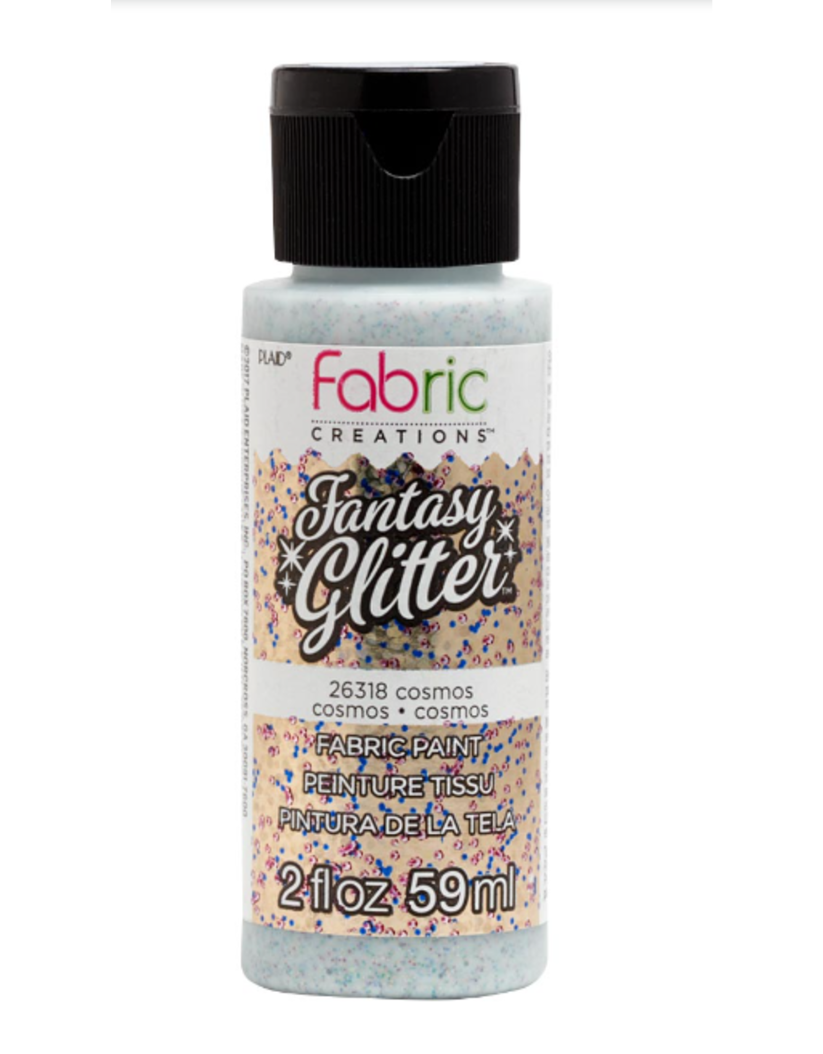 FABRIC GLITTER PAINT - 2OZ - COSMOS
