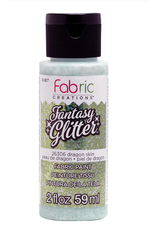 FABRIC GLITTER PAINT - 2OZ - Dragon Skin (green)