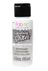 FABRIC GLITTER PAINT - 2OZ - STARLIGHT SILVER