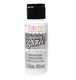 FABRIC GLITTER PAINT - 2OZ - STARLIGHT SILVER