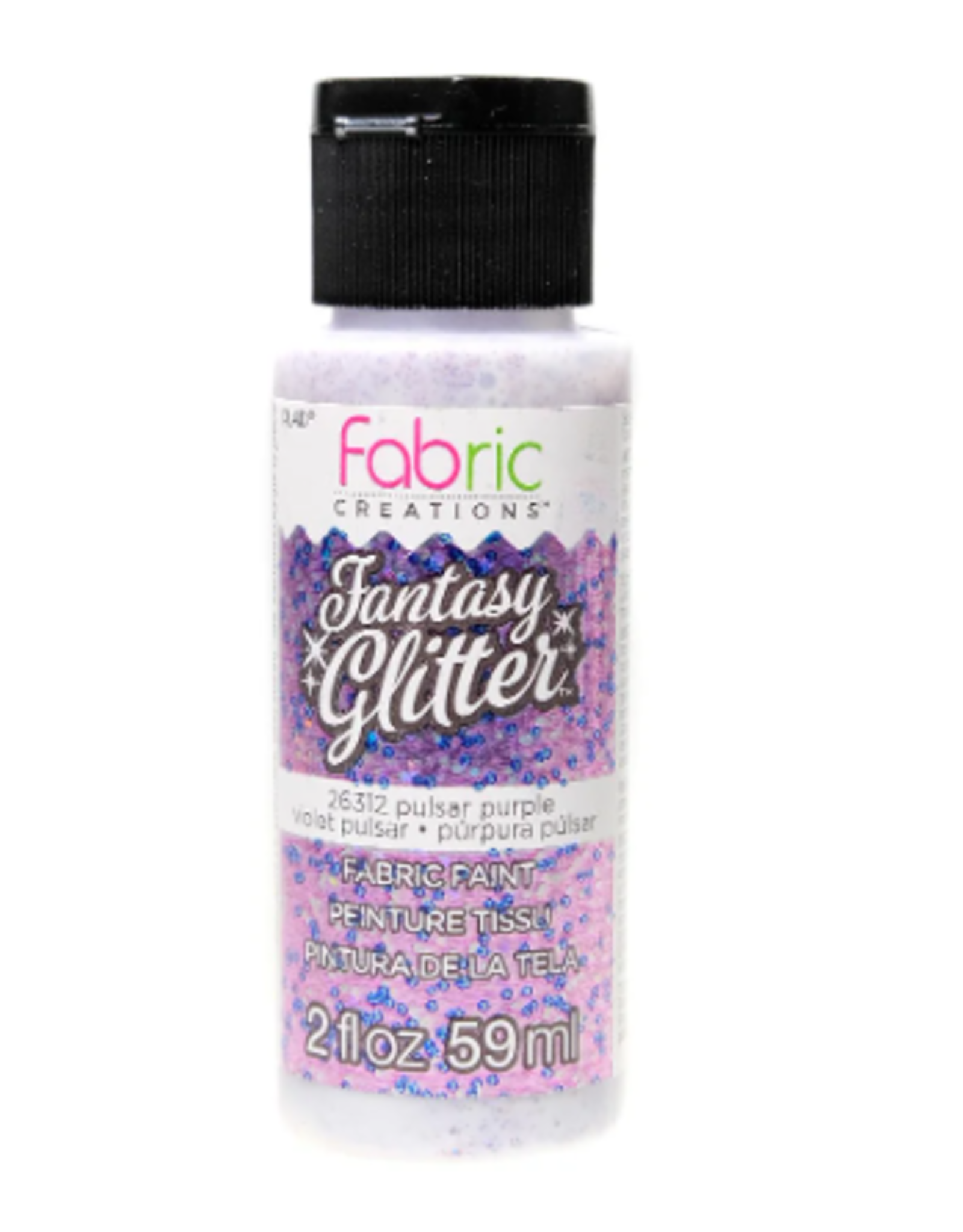 FABRIC GLITTER PAINT - 2OZ - PULSAR PURPLE