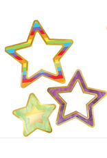CUT OUT: RAINBOW & FOIL STARS ASSORTED COLORS AND SIZES 39 PACK