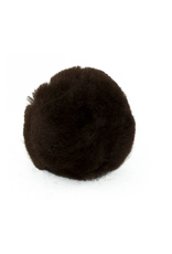 POM POMS: 4” BROWN 2 PACK