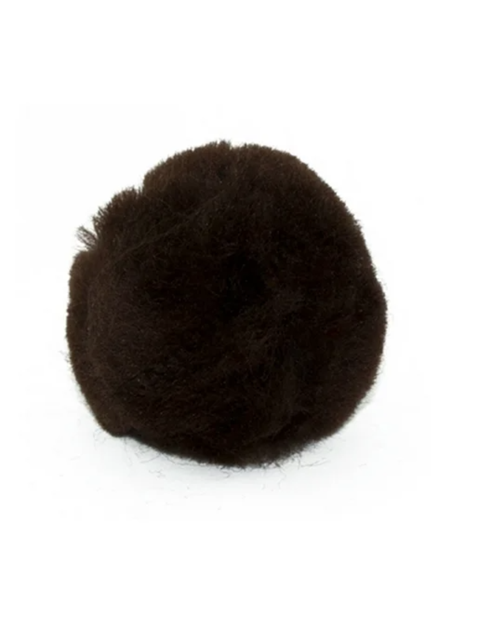 POM POMS: 4” BROWN 2 PACK