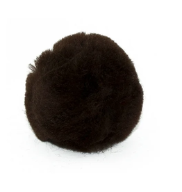 POM POMS: 4” BROWN 2 PACK