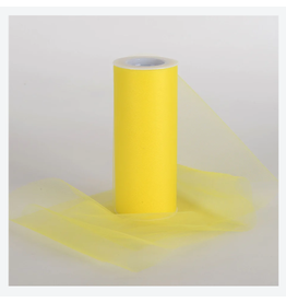 TULLE 6" x  25 yards ROLL - YELLOW