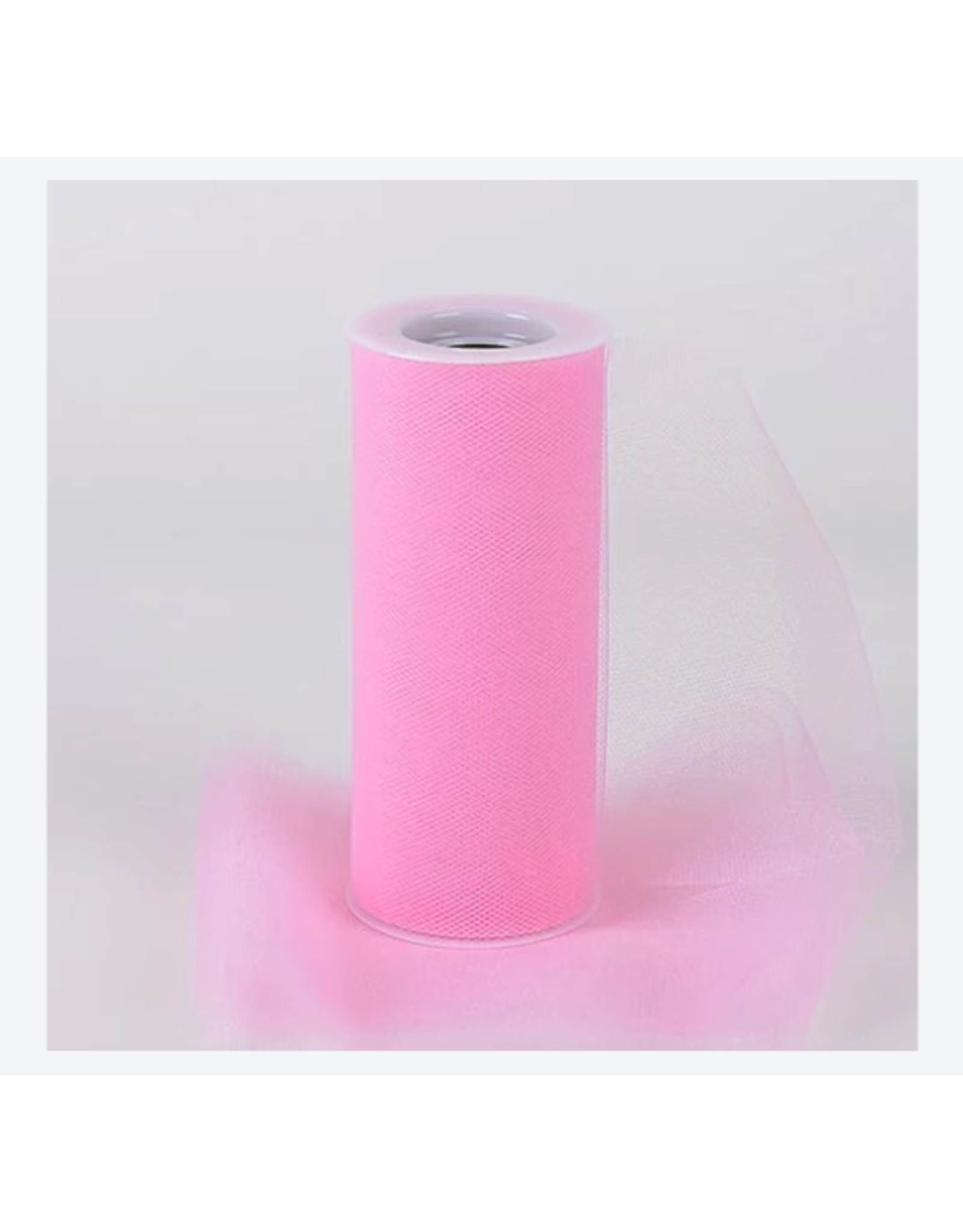 TULLE 6" x  25 yards ROLL:PINK