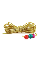 BEADING THREAD - ELASTIC - GOLD 30 YARDS