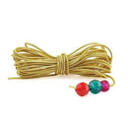 BEADING THREAD - ELASTIC - GOLD 30 YARDS