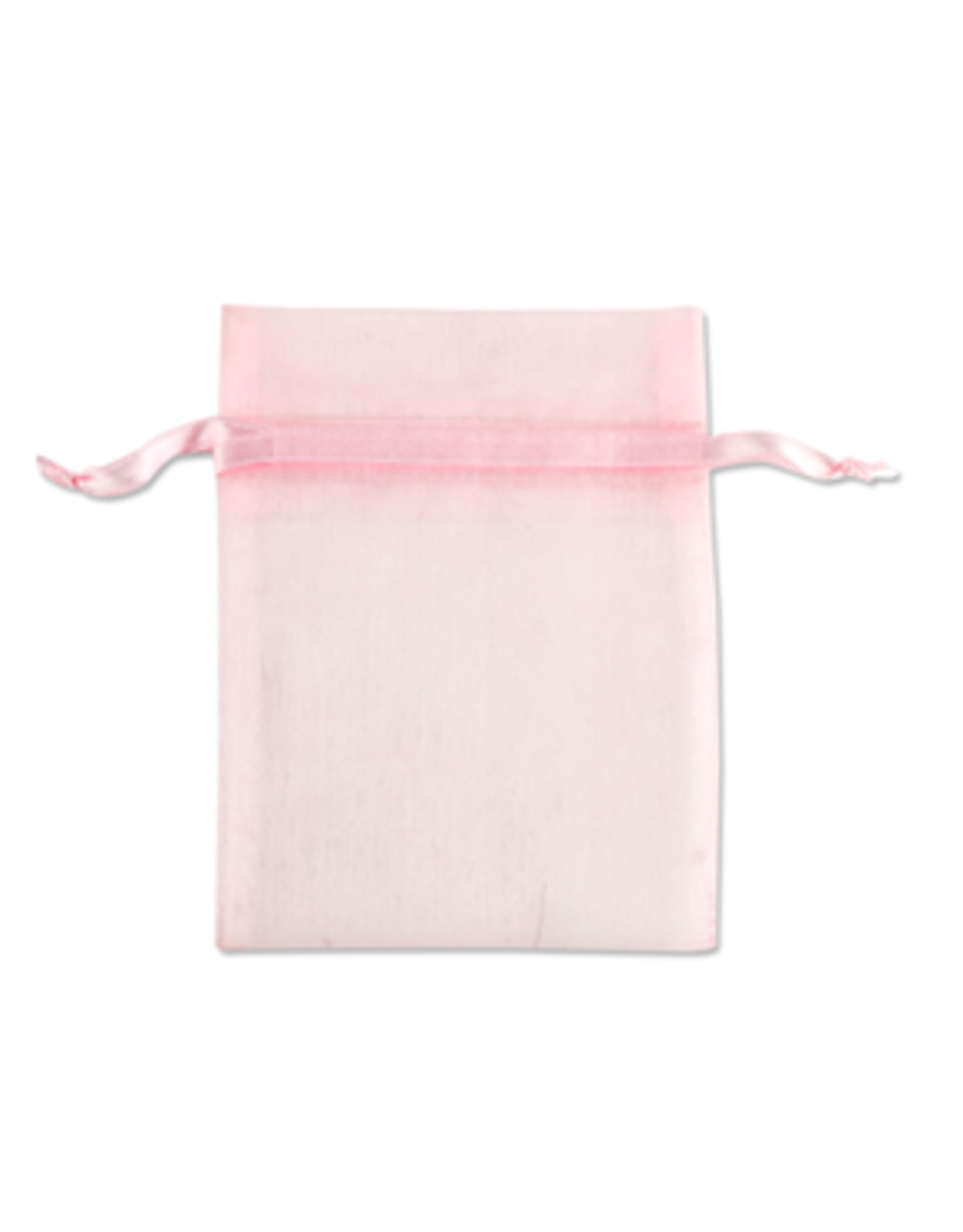ORGANZA BAGS: 5" X 7" LT. PINK  12PC