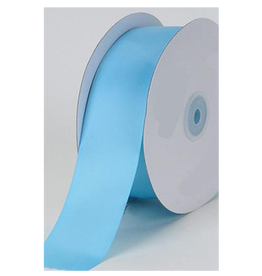 SATIN RIBBON: LT BLUE 3/8"x 25 yrd