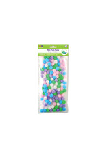 POM POMS: 1/2" ASSORTED PASTEL COLORS 150 PACK