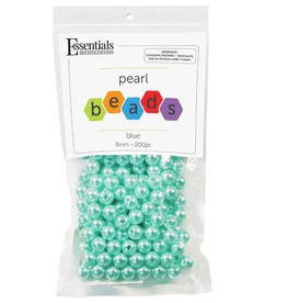 PEARL BEADS: 8MM SEA FOAM GREEN  200 PACK