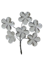 ACRYLIC FLOWER WITH STEM: PINK 12PC