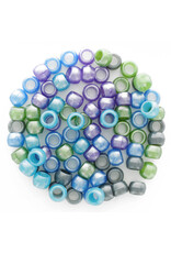 Essentials PONY BEADS: BOLD PEARL MIX 6mmX9mm 750 PACK