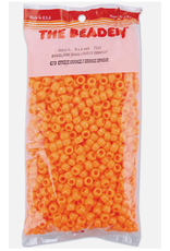 PONY BEADS: OPAQUE ORANGE 6mmX9mm 900 PACK