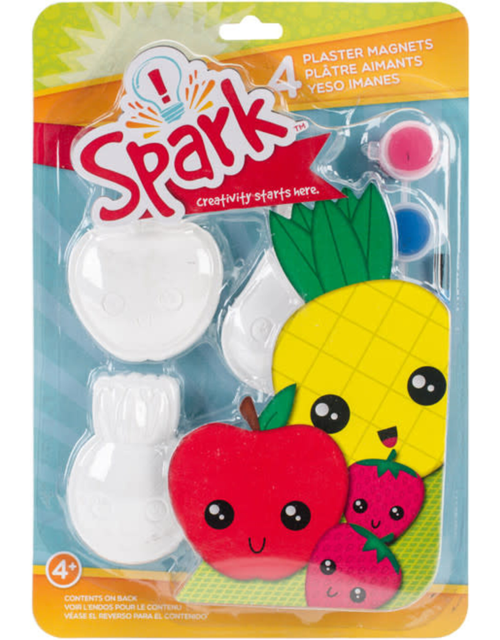 PLASTER MAGNET SET: FRUIT