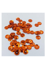 SEQUINS - 8MM - ORANGE 200 PACK