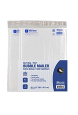SELF-SEAL POLY -  BUBBLE MAILER  10.5x15"  2/PACK
