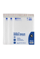 SELF-SEAL POLY -  BUBBLE MAILER  8.5x11.25"  3/PACK