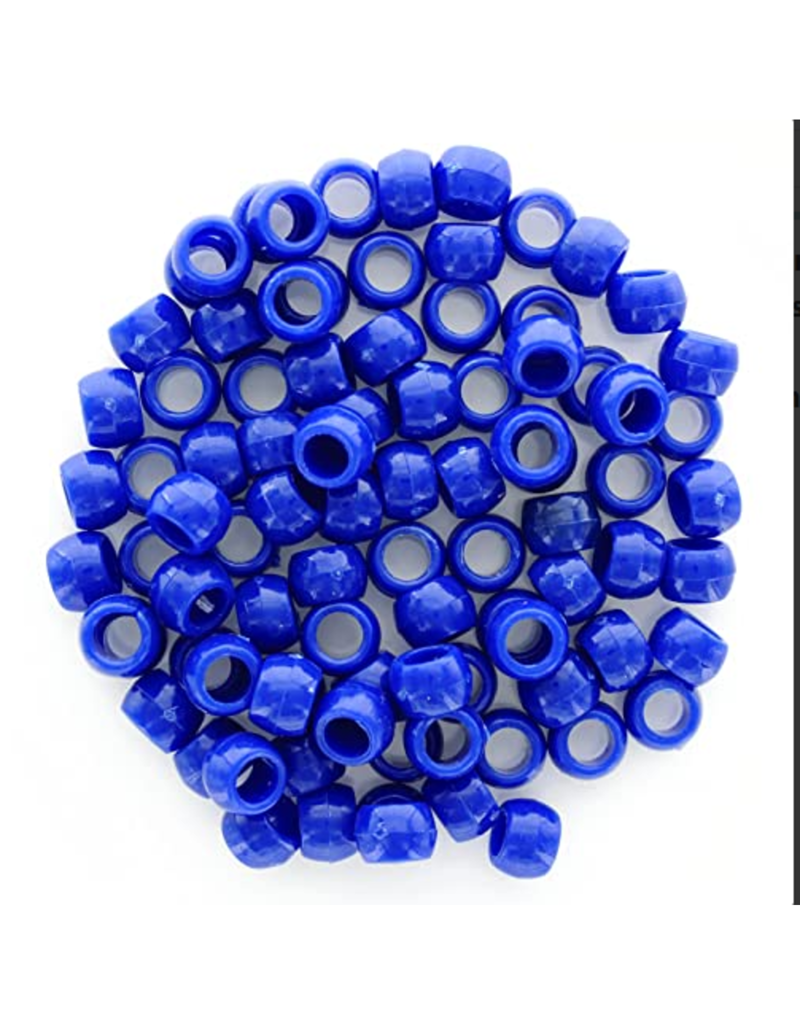 Pony Beads: Opaque Blue  6mmX9mm 750 Pack