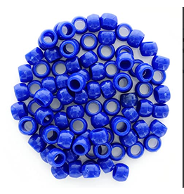 Pony Beads: Opaque Blue  6mmX9mm 750 Pack