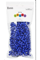 Pony Beads: Opaque Blue  6mmX9mm 750 Pack
