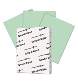 VELLUM BRISTOL CARDSTOCK: 67LB, 8½''x11'' GREEN 250 Sheets