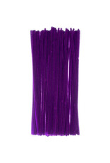 PIPE CLEANERS: 6MM X 12" -  PURPLE 100 PACK