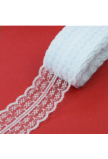 FLAT LACE TRIM 10 YARD WHITE