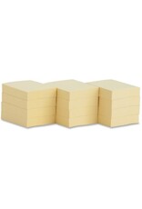BUSINNESS SOURCE STICKY NOTES YELLOW 1-3/8"x1-7/8" - 12 PADS ( 1,200 SHEETS )