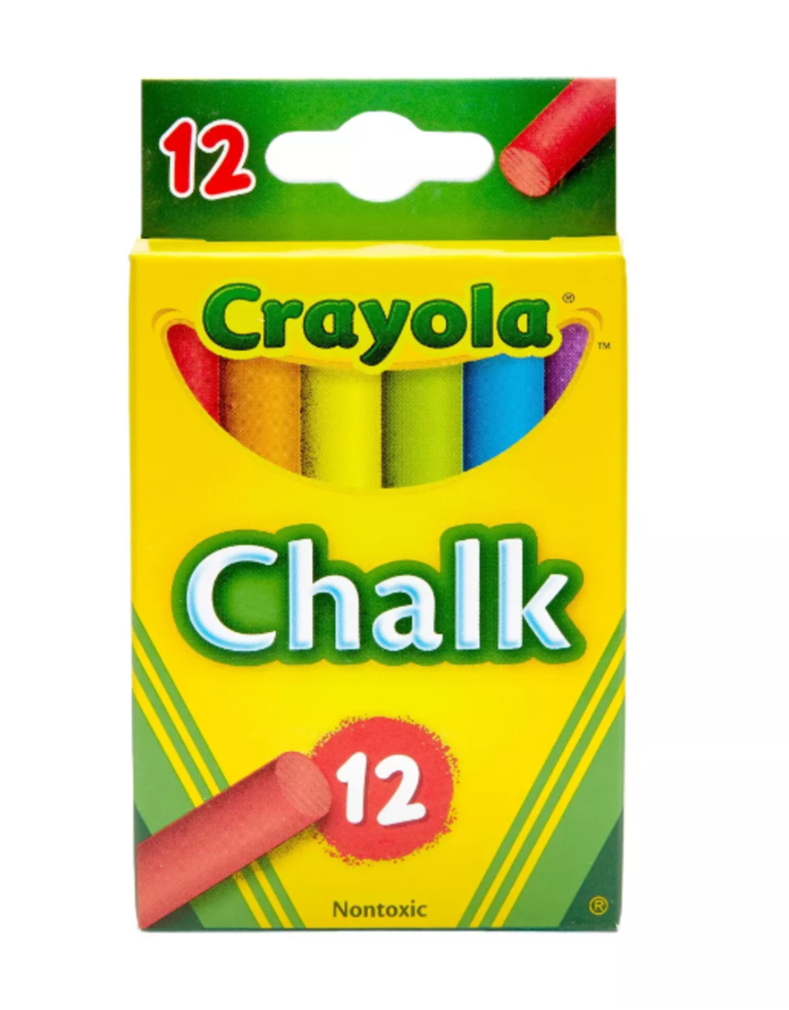 CRAYOLA COLORED CHALK - 12 PACK