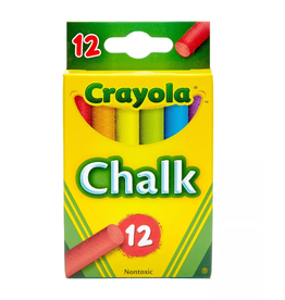 CRAYOLA COLORED CHALK - 12 PACK