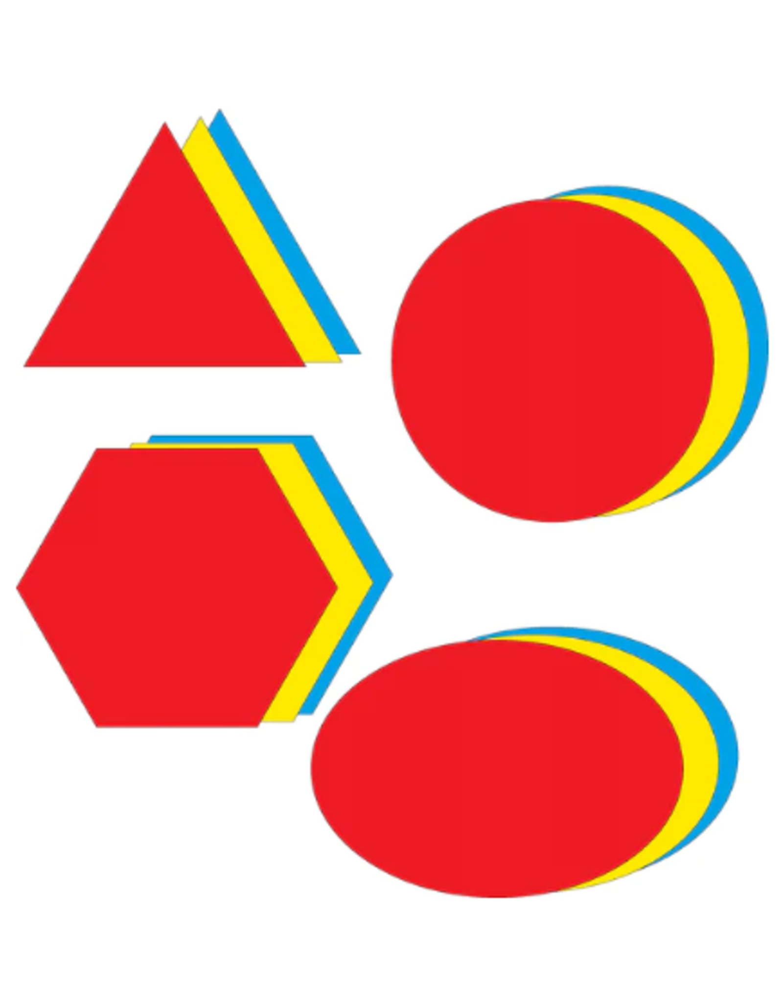 CUT-OUTS: LARGE ASSORTED GEOMETRIC SHAPES 31 pc